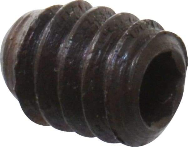 Unbrako - #3-48 UNC, 1/8" OAL, Cup Point Set Screw - Grade 8 Alloy Steel, 0.05" Key - Eagle Tool & Supply