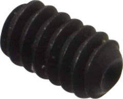 Unbrako - #4-40 UNC, 3/16" OAL, Cup Point Set Screw - Grade 8 Alloy Steel, 0.05" Key - Eagle Tool & Supply