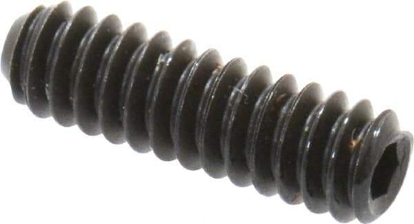 Unbrako - #4-40 UNC, 3/8" OAL, Cup Point Set Screw - Grade 8 Alloy Steel, 0.05" Key - Eagle Tool & Supply