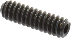 Unbrako - #4-40 UNC, 3/8" OAL, Cup Point Set Screw - Grade 8 Alloy Steel, 0.05" Key - Eagle Tool & Supply