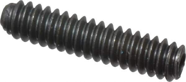 Unbrako - #4-40 UNC, 1/2" OAL, Cup Point Set Screw - Grade 8 Alloy Steel, 0.05" Key - Eagle Tool & Supply