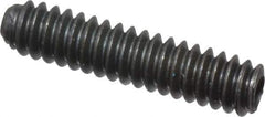 Unbrako - #4-40 UNC, 1/2" OAL, Cup Point Set Screw - Grade 8 Alloy Steel, 0.05" Key - Eagle Tool & Supply