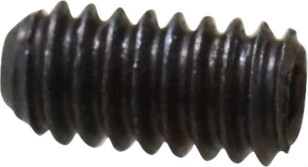 Unbrako - #5-40 UNC, 1/4" OAL, Cup Point Set Screw - Grade 8 Alloy Steel, 1/16" Key - Eagle Tool & Supply