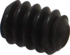 Unbrako - #6-32 UNC, 3/16" OAL, Cup Point Set Screw - Grade 8 Alloy Steel, 1/16" Key - Eagle Tool & Supply
