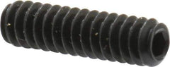 Unbrako - #6-32 UNC, 1/2" OAL, Cup Point Set Screw - Grade 8 Alloy Steel, 1/16" Key - Eagle Tool & Supply