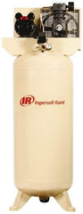 Ingersoll-Rand - 5 hp, 60 Gal Stationary Electric Vertical Air Compressor - Single Phase, 135 Max psi, 18.1 CFM, 230 Volt - Eagle Tool & Supply