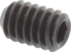Unbrako - #8-32 UNC, 1/4" OAL, Cup Point Set Screw - Grade 8 Alloy Steel, 5/64" Key - Eagle Tool & Supply