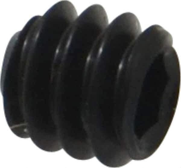 Unbrako - #10-24 UNC, 3/16" OAL, Cup Point Set Screw - Grade 8 Alloy Steel, 3/32" Key - Eagle Tool & Supply