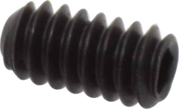 Unbrako - #10-24 UNC, 3/8" OAL, Cup Point Set Screw - Grade 8 Alloy Steel, 3/32" Key - Eagle Tool & Supply
