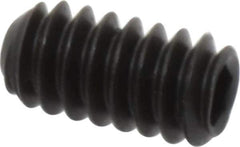 Unbrako - #10-24 UNC, 3/8" OAL, Cup Point Set Screw - Grade 8 Alloy Steel, 3/32" Key - Eagle Tool & Supply