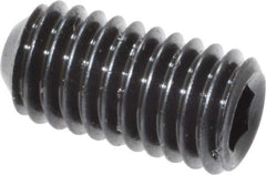Unbrako - #10-32 UNF, 3/8" OAL, Cup Point Set Screw - Grade 8 Alloy Steel, 3/32" Key - Eagle Tool & Supply