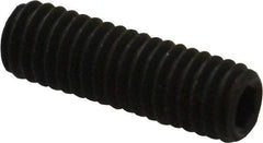Unbrako - #10-32 UNF, 5/8" OAL, Cup Point Set Screw - Grade 8 Alloy Steel, 3/32" Key - Eagle Tool & Supply