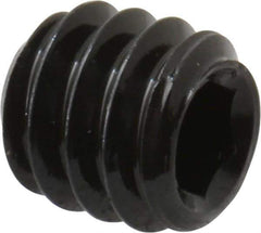 Unbrako - 1/4-20 UNC, 1/4" OAL, Cup Point Set Screw - Grade 8 Alloy Steel, 1/8" Key - Eagle Tool & Supply