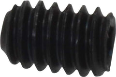 Unbrako - 1/4-20 UNC, 3/8" OAL, Cup Point Set Screw - Grade 8 Alloy Steel, 1/8" Key - Eagle Tool & Supply