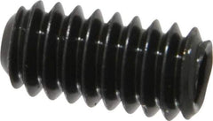 Unbrako - 1/4-20 UNC, 1/2" OAL, Cup Point Set Screw - Grade 8 Alloy Steel, 1/8" Key - Eagle Tool & Supply