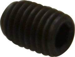 Unbrako - 1/4-28 UNF, 3/8" OAL, Cup Point Set Screw - Grade 8 Alloy Steel, 1/8" Key - Eagle Tool & Supply