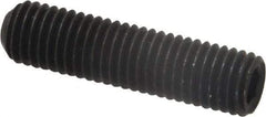 Unbrako - 1/4-28 UNF, 1" OAL, Cup Point Set Screw - Grade 8 Alloy Steel, 1/8" Key - Eagle Tool & Supply