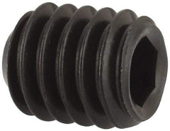 Unbrako - 5/16-18 UNC, 3/8" OAL, Cup Point Set Screw - Grade 8 Alloy Steel, 3/32" Key - Eagle Tool & Supply