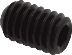 Unbrako - 5/16-18 UNC, 1/2" OAL, Cup Point Set Screw - Grade 8 Alloy Steel, 3/32" Key - Eagle Tool & Supply