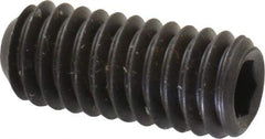 Unbrako - 5/16-18 UNC, 3/4" OAL, Cup Point Set Screw - Grade 8 Alloy Steel, 3/32" Key - Eagle Tool & Supply