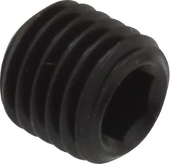 Unbrako - 5/16-24 UNF, 5/16" OAL, Cup Point Set Screw - Grade 8 Alloy Steel, 3/32" Key - Eagle Tool & Supply