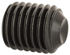 Unbrako - 5/16-24 UNF, 3/8" OAL, Cup Point Set Screw - Grade 8 Alloy Steel, 3/32" Key - Eagle Tool & Supply