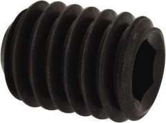 Unbrako - 3/8-16 UNC, 1/2" OAL, Cup Point Set Screw - Grade 8 Alloy Steel, 3/16" Key - Eagle Tool & Supply