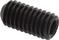 Unbrako - 3/8-16 UNC, 3/4" OAL, Cup Point Set Screw - Grade 8 Alloy Steel, 3/16" Key - Eagle Tool & Supply