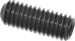 Unbrako - 3/8-16 UNC, 1" OAL, Cup Point Set Screw - Grade 8 Alloy Steel, 3/16" Key - Eagle Tool & Supply