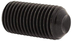 Unbrako - 3/8-24 UNF, 3/4" OAL, Cup Point Set Screw - Grade 8 Alloy Steel, 3/16" Key - Eagle Tool & Supply