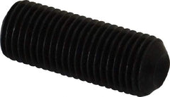 Unbrako - 3/8-24 UNF, 1" OAL, Cup Point Set Screw - Grade 8 Alloy Steel, 3/16" Key - Eagle Tool & Supply