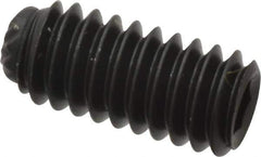 Unbrako - #8-32 UNC, 3/8" OAL, Knurled Cup Point Set Screw - Grade 8 Alloy Steel, 5/64" Key - Eagle Tool & Supply