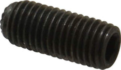 Unbrako - 5/16-24 UNF, 3/4" OAL, Knurled Cup Point Set Screw - Grade 8 Alloy Steel, 5/32" Key - Eagle Tool & Supply