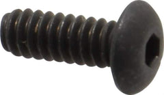Unbrako - #6-32 UNC Hex Socket Drive, Button Screw - Alloy Steel, Black Oxide Finish, 3/8" Length Under Head - Eagle Tool & Supply