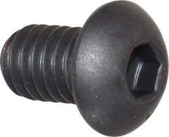 Unbrako - 5/16-18 UNC Hex Socket Drive, Button Screw - Alloy Steel, Black Oxide Finish, 1/2" Length Under Head - Eagle Tool & Supply