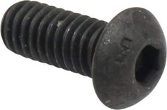 Unbrako - 5/16-18 UNC Hex Socket Drive, Button Screw - Alloy Steel, Black Oxide Finish, 3/4" Length Under Head - Eagle Tool & Supply