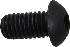 Unbrako - 3/8-16 UNC Hex Socket Drive, Button Screw - Alloy Steel, Black Oxide Finish, 3/4" Length Under Head - Eagle Tool & Supply