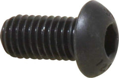 Unbrako - M8x1.25 Metric Coarse Hex Socket Drive, Button Screw - Alloy Steel, Black Oxide Finish, 16mm Length Under Head - Eagle Tool & Supply