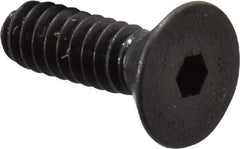 Unbrako - #4-40 UNC Hex Socket Drive, 82° Flat Screw - Alloy Steel, Black Oxide Finish, 3/8" OAL - Eagle Tool & Supply