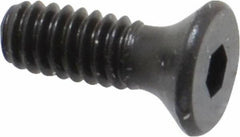 Unbrako - #5-40 UNC Hex Socket Drive, 82° Flat Screw - Alloy Steel, Black Oxide Finish, 3/8" OAL - Eagle Tool & Supply