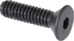 Unbrako - #5-40 UNC Hex Socket Drive, 82° Flat Screw - Alloy Steel, Black Oxide Finish, 1/2" OAL - Eagle Tool & Supply