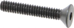 Unbrako - #5-40 UNC Hex Socket Drive, 82° Flat Screw - Alloy Steel, Black Oxide Finish, 3/4" OAL - Eagle Tool & Supply