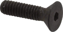Unbrako - #8-32 UNC Hex Socket Drive, 82° Flat Screw - Alloy Steel, Black Oxide Finish, 5/8" OAL - Eagle Tool & Supply