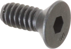 Unbrako - #10-24 UNC Hex Socket Drive, 82° Flat Screw - Alloy Steel, Black Oxide Finish, 1/2" OAL - Eagle Tool & Supply
