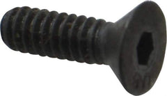 Unbrako - #10-24 UNC Hex Socket Drive, 82° Flat Screw - Alloy Steel, Black Oxide Finish, 5/8" OAL - Eagle Tool & Supply