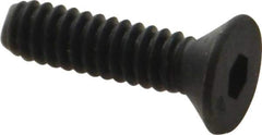 Unbrako - #10-24 UNC Hex Socket Drive, 82° Flat Screw - Alloy Steel, Black Oxide Finish, 3/4" OAL - Eagle Tool & Supply