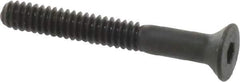 Unbrako - #10-24 UNC Hex Socket Drive, 82° Flat Screw - Alloy Steel, Black Oxide Finish, 1-1/2" OAL - Eagle Tool & Supply