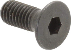 Unbrako - #10-32 UNF Hex Socket Drive, 82° Flat Screw - Alloy Steel, Black Oxide Finish, 1/2" OAL - Eagle Tool & Supply