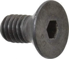 Unbrako - 5/16-18 UNC Hex Socket Drive, 82° Flat Screw - Alloy Steel, Black Oxide Finish, 5/8" OAL - Eagle Tool & Supply