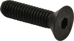 Unbrako - 5/16-18 UNC Hex Socket Drive, 82° Flat Screw - Alloy Steel, Black Oxide Finish, 1-1/4" OAL - Eagle Tool & Supply